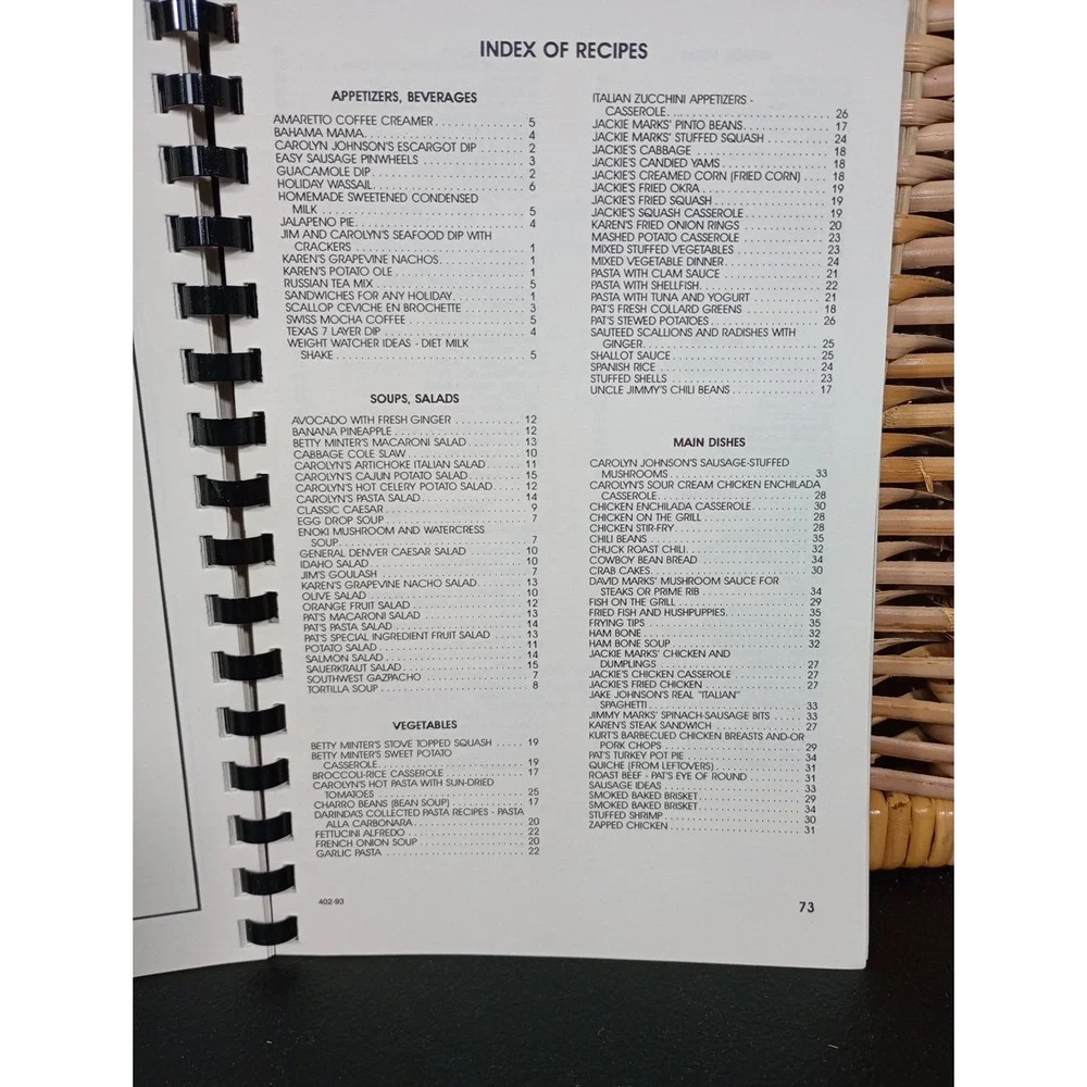 The Marks Family Cookbook Pinehurst, NC Dedicated To Jackie Marks 1993‎ Spiral